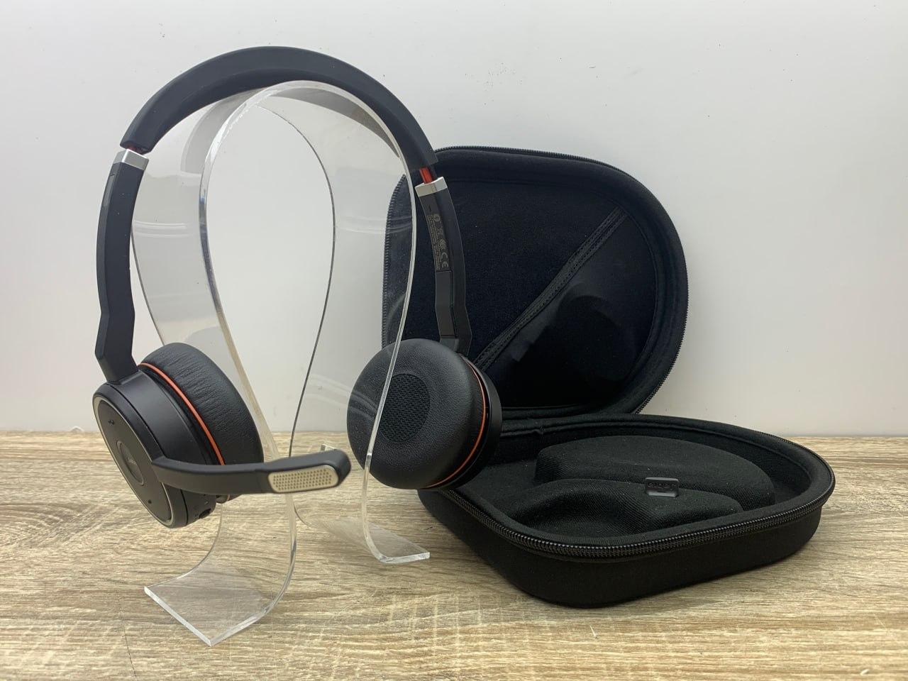 Гарнітура бездротова USB + Bluetooth Jabra Evolve 75 MS Stereo (7599-832-109) з шумозаглушенням + чохол бу