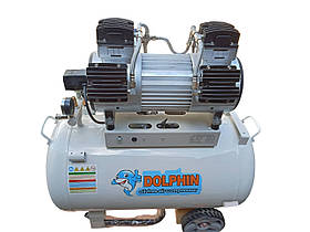 Компресор безмасляний Dolphin DZW2500AF100 (безшумний, двоблоковий, 100 літрів)