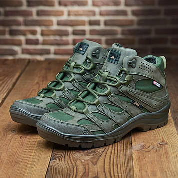 Жіночі тактичні берці демісезонні оливкові, військові черевики хакі для жінок весна осінь, 36-41