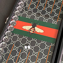 Дизайнерські нарди зі скла Gucci, 61×27×5см, арт.250102, фото 7