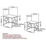 Комплект журнальних столиків у стилі LOFT (NS-304), фото 3