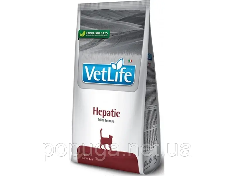 Farmina (Фарміна) Vet Life Hepatic сухий лікувальний корм для котів при хронічній печінковій недостатності 400г