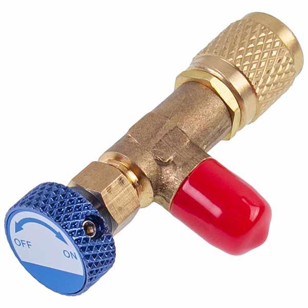 Кран для заправки кондиціонерів 1222 (змінна внутрішня 1/4 16. Зовнішня 1/4)) PR1