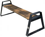 Лавка без спинки Loft RUD Бонго-В 1,6 м, фото 2