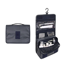 Косметичка/несесер дорожня розкладна підвісна Trevel Toiletry Pouch (темно-синій з малюнком) ) 42*24*9 см