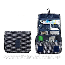 Косметичка/несесер дорожня розкладна підвісна Trevel Toiletry Pouch (темно-синій з малюнком) ) 42*24*9 см, фото 3