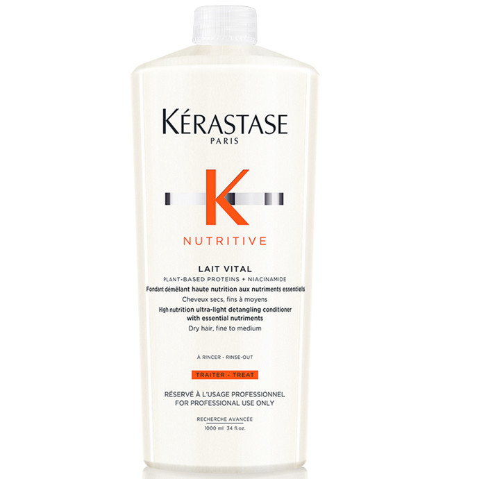 Поживний кондиціонер для тонкого та нормального сухого волосся Kerastase Nutritive Lait Vital Conditioner 1000мл, фото 1
