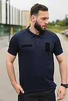 Тактична Футболка поло синя для ДСНС