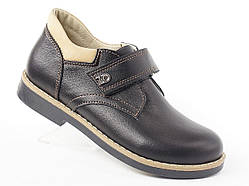 Туфлі шкіряні ортопедичні Zdrava obuvka Шкіряні шкільні туфлі для хлопчиків Ортопедичне взуття