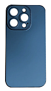Задня кришка iPhone 15 Pro, синя, Blue Titanium, з великими отворами під вікна камер, оригінал PRC