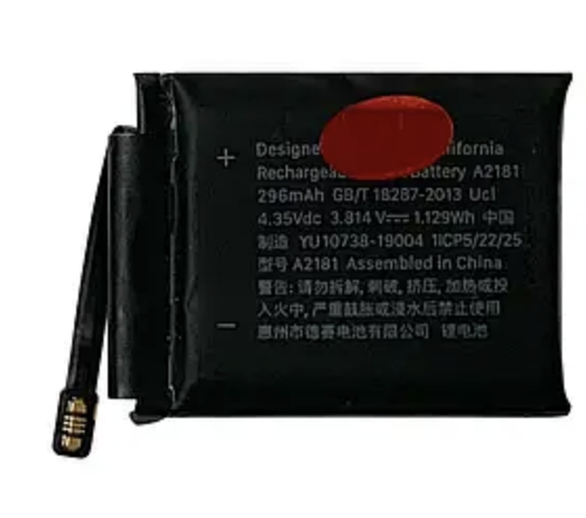 Акумулятор Apple Watch 6 44mm, A2327, 303.8mAh, оригінал PRC G+OCA PRo, фото 1