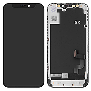 Дисплей (екран) для iPhone 12 mini, чорний, OLED, OEM Hard, SL