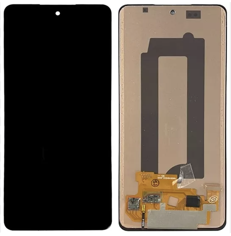 Дисплей (екран) для Samsung A536 Galaxy A53 5G, чорний, OLED, з широкою рамкою, фото 1