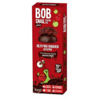 Цукерка Bob Snail Равлик Боб яблучно-вишневі в чорному шоколаді 30 г (4820219341291)
