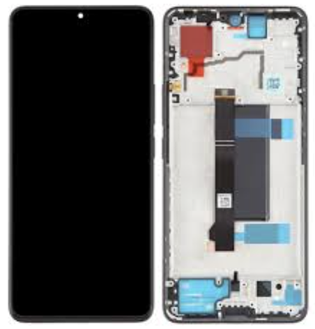 Дисплей (екран) для Xiaomi Poco X6 5G/Redmi Note 13 Pro 5G, чорний, Amoled, оригінал PRC переклеєне скло, з, фото 1