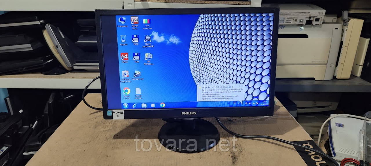 Широкоформатний LED монітор 19 дюймів Philips 193V5L 193V5LSB2/10 No 24090816