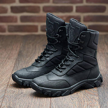 Жіночі тактичні берці демісезонні чорні, військові черевики для жінок весна осінь, розмір 37-41