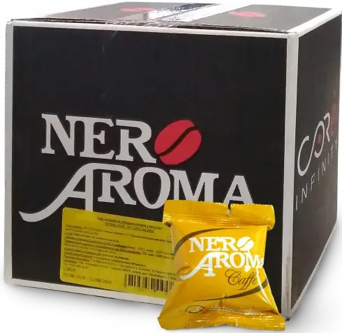 Кава в капсулах Nero Aroma Gold 50 шт 100% Арабіка Італія (капсули формату Point, Espresso Point)
