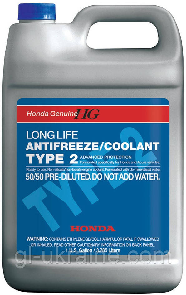 Антифриз Honda TYPE 2 BLUE синій (-37°C), 3.78л (OL999-9011)