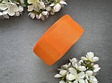 Стрічка репсова 4 см, 25 ярд оптом помаранчового (tangerine) кольору, фото 2