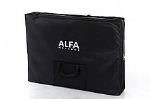 Складаний масажний стіл Alfa Comfort Pro 2-сегментний із дерев'яним каркасом, ширина 70 см, фото 6