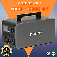 Зарядна Станція 1037 Вт/г от 1.0 - 2.0 кВт з Швидкою Зарядкою Houny HY-1000 з Розетками 220В з USB з Type-C  Для Дому та Квартири