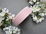 Стрічка репсова 2,5 см, 25 ярд оптом рожева пудра  (powder pink) кольору, фото 7