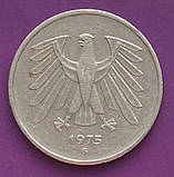 Монета Німеччини ФРН - 5 марок 1975-92 рр., фото 2