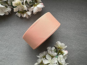 Стрічка репсова 4 см, 25 ярд оптом персикового (petal peach) кольору