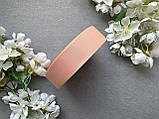 Стрічка репсова 2,5 см, 25 ярд оптом персикового (petal peach) кольору, фото 2