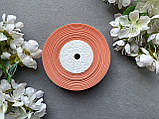 Стрічка репсова 2,5 см, 25 ярд оптом персикового (petal peach) кольору, фото 4