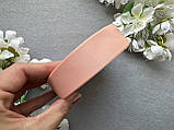 Стрічка репсова 2,5 см, 25 ярд оптом персикового (petal peach) кольору, фото 7