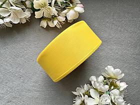 Стрічка репсова 4 см, 25 ярд оптом жовтого (daffodil) кольору