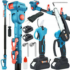 Акумуляторний набір 3в1 BLACK B-537 - секатор міні-пила висоторіз