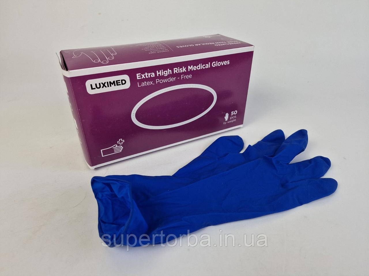 Гумові рукавички "Амбулаторія" LUXIMED 50 шт. (XL) (1 пачка), фото 1