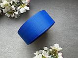 Стрічка репсова 4 см, 25 ярд оптом синього (electric blue) кольору, фото 2