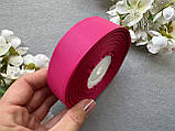 Стрічка репсова 2,5 см, 25 ярд оптом малинового (azalea) кольору, фото 3