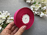 Стрічка репсова 2,5 см, 25 ярд оптом малинового (azalea) кольору, фото 5