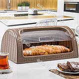 Хлібниця пластикова біла Dunya Plastik., фото 5