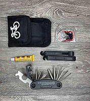 Рем. набір Kenli KL-9809 (монтажні лопатки, шестигранники, ключі, велоаптичка) ORG