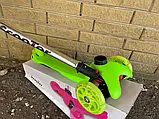 Самокат триколісний Scooter MG002A Салатовий ORG, фото 5