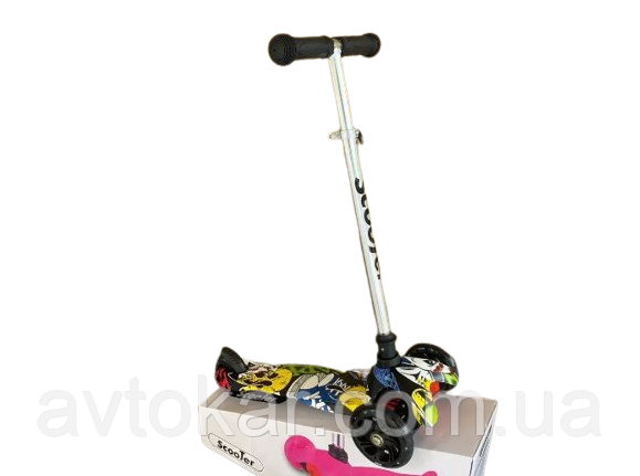 Самокат триколісний Scooter MG002B Бейсбол ORG