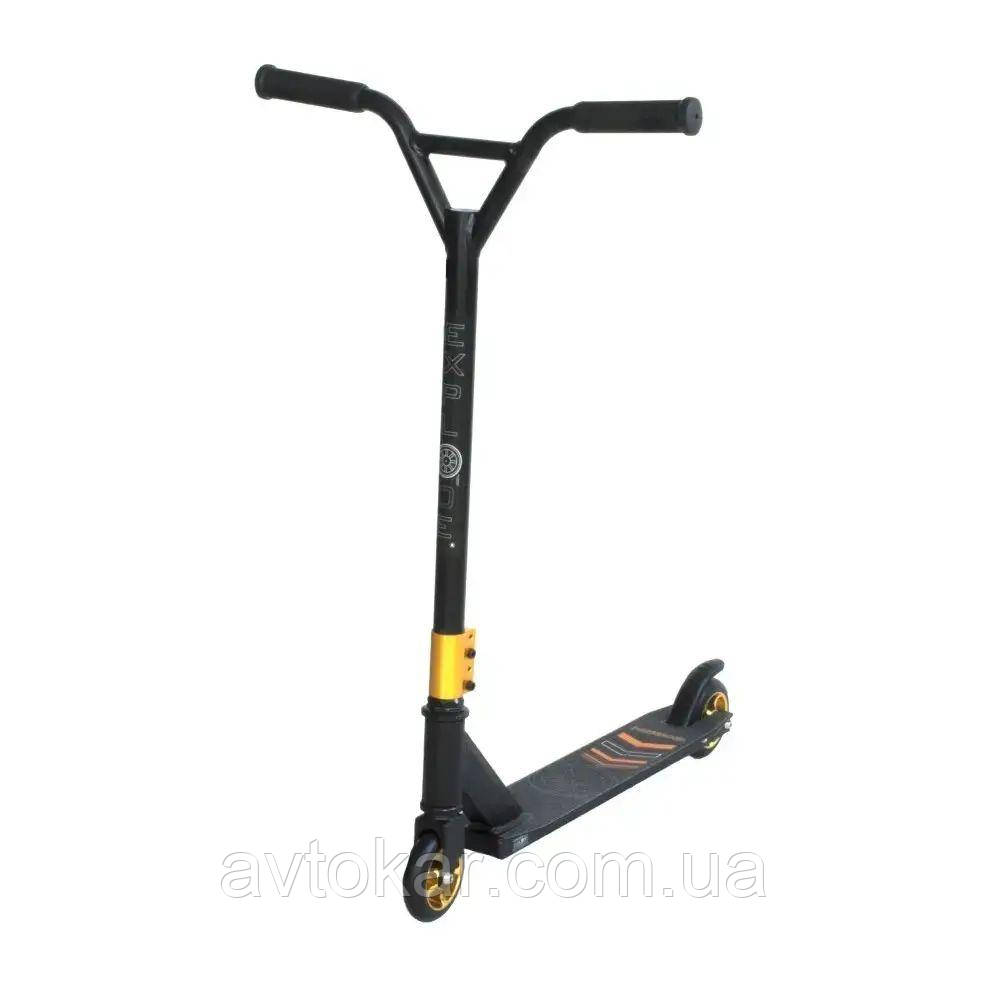 Самокат трюковий Explode 2003 Чорно-золотистий ORG, фото 1