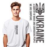 Футболка унісекс Stedman з принтом  A COUNTRY XS біла, фото 3