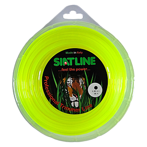 Жилка для тримера Siat / Сіат кругла 3,3 мм x 46 / 190 м (Siat Round Yellow Fluo для мотокоси) (Італія)