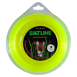 Жилка для тримера Siat / Сіат кругла 3,0 мм x 56 / 230 м (Siat Round Yellow Fluo для мотокоси) (Італія)