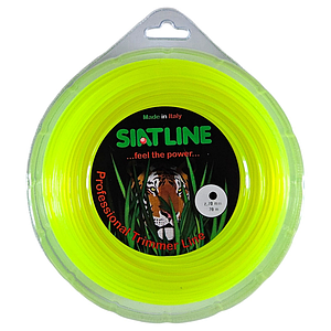 Жилка для тримера Siat / Сіат кругла 2,7 мм x 70 / 282 м (Siat Round Yellow Fluo для мотокоси) (Італія)