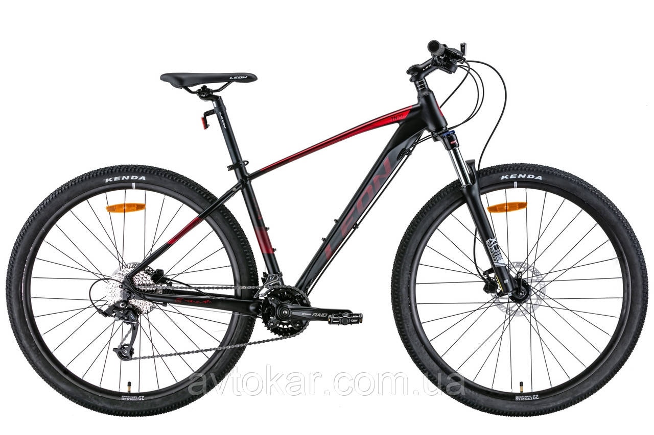 Велосипед AL 29" Leon TN-70 AM Hydraulic lock out HDD рама-17,5" чорний з червоним (м) 2022 ORG