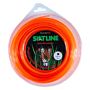 Жилка для тримера Siat / Сіат квадратна 2,4 мм x 70/324 м (Siat Square Orange для мотокоси) (Італія)