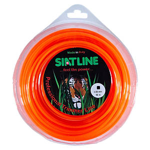 Жилка для тримера Siat / Сіат квадратна 3 мм x 50 / 196 м (Siat Square Orange для мотокоси) (Італія)